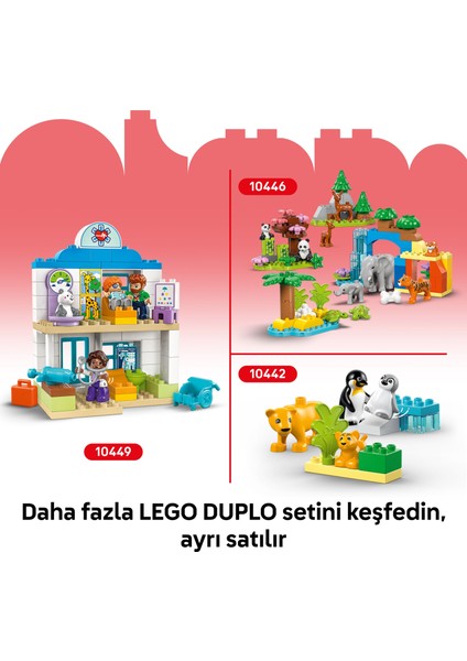 ® DUPLO® F1® Takımı Yarış Arabaları ve Sürücüler 10445 - 2 Yaş & Üzeri Çocuklar için Eğitici Oyuncak Yapım Seti (70 Parça)