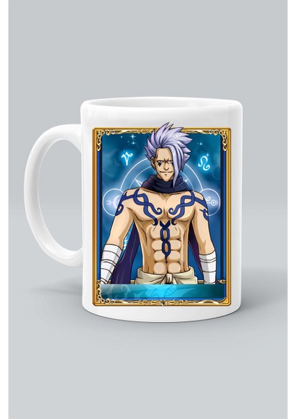 Erigor Karakter Anime Fairy Tail Baskılı Beyaz Klasik Kupa Bardak