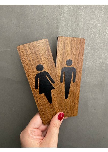 Ceviz Mdf Serisi Wc Set Yönlendirme Levhası