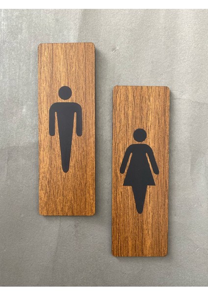 Ceviz Mdf Serisi Wc Set Yönlendirme Levhası