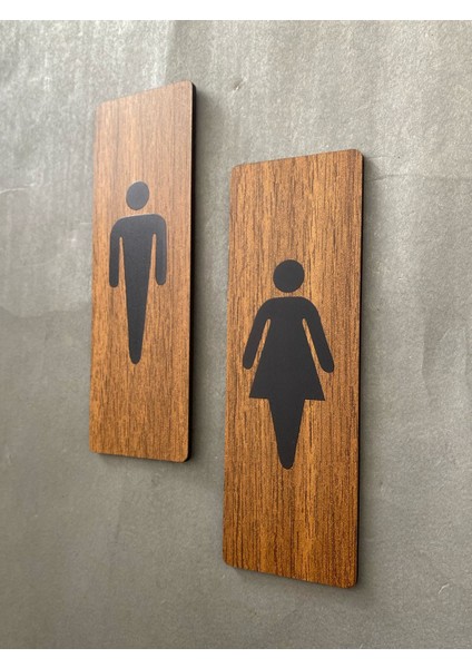 Ceviz Mdf Serisi Wc Set Yönlendirme Levhası