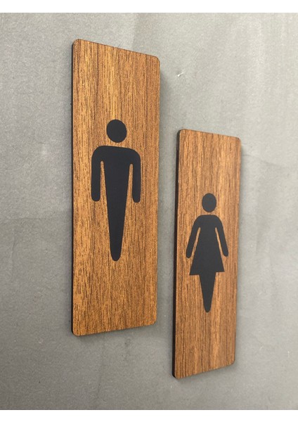 Ceviz Mdf Serisi Wc Set Yönlendirme Levhası