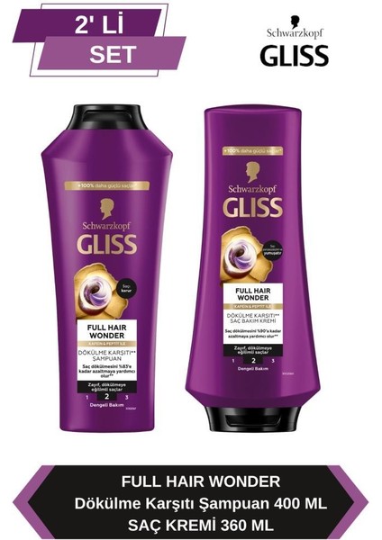 Full Hair Wonder Şampuan 400ML + Saç Kremi 360ML