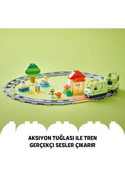 ® DUPLO® İnteraktif Macera Treni 10427 - 2 Yaş & Üzeri Çocuklar için Eğitici Oyuncak Yapım Seti (57 Parça)
