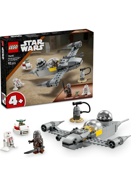 ® Star Wars™ Mando ve Grogu'nun N-1 Starfighter™’ı 75410 - 4 Yaş & Üzeri Çocuklar için Yaratıcı Oyuncak Yapım Seti (92 Parça)