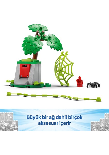 ® Marvel Spin ve Electro Dinozor Aracı Takibi 11198 - 4 Yaş & Üzeri Çocuklar için Yaratıcı Oyuncak Yapım Seti (124 Parça)