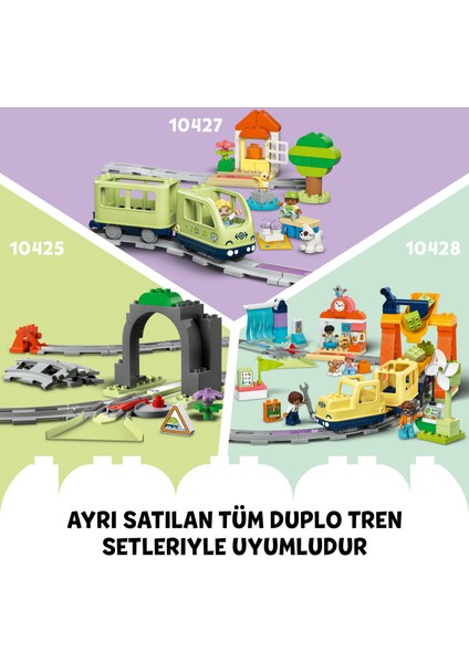 ® DUPLO® Tren Köprüsü ve Rayları Ek Macera Seti 10426 - 2 Yaş & Üzeri Çocuklar için Eğitici Oyuncak Yapım Seti (42 Parça)