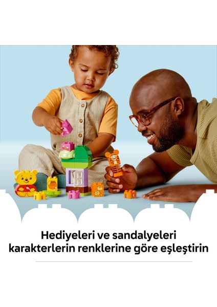 ® DUPLO® │ Disney Ayı Winnie’nin Doğum Günü Partisi 10457 - 1½+ Çocuklar için Eğitici Oyuncak Yapım Seti (22 Parça)