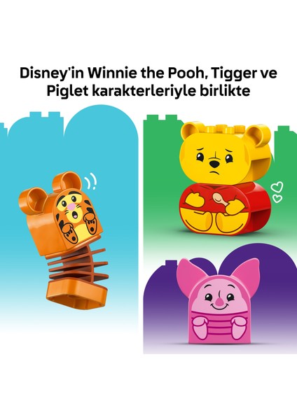® DUPLO® │ Disney Ayı Winnie’nin Doğum Günü Partisi 10457 - 1½+ Çocuklar için Eğitici Oyuncak Yapım Seti (22 Parça)