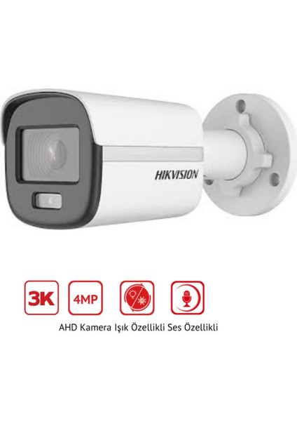 4mp 7/24 Renkli Ses Kayıtlı 6'lı Ahd Kamera Seti - Uzaktan Izleme - 2tb HDD