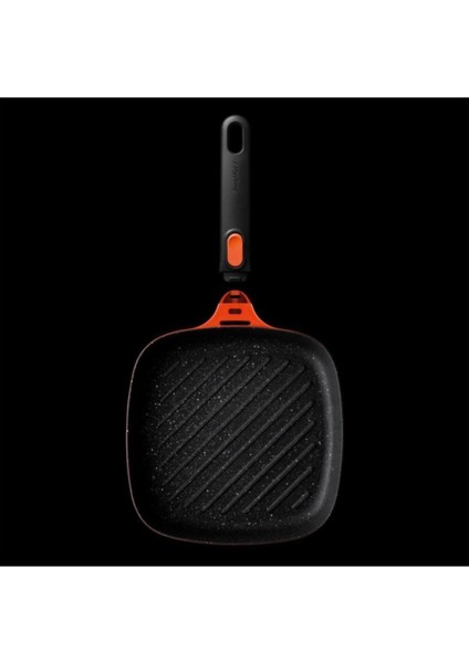Gem Çıkarılabilir Saplı Turuncu Stay Cool Izgara Tava 24 cm