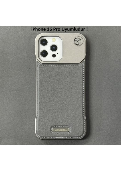 iPhone 16 Pro Parfümlü Koku Hazneli Magsafe Uyumlu Deri Kılıf