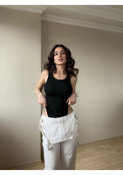 Halter Yaka Siyah Bodysuit fiyatları