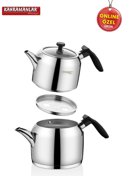 Mini Siyah 4 Parça Çaydanlık Takımı, şık ve kullanışlı ev gereçleri indirimleri