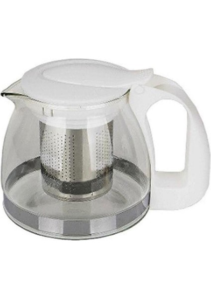 Cam demlik, süzgeçli, 900 ml, şık ve kullanışlı çay ve kahve demleme aracı