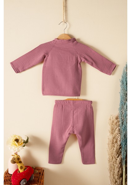 Bebek, Çocuk, Çıtçıtlı, Alt Üst Takım, Müslin Kumaş, % 100 Pamuk, Organik Kumaş,yazlık fiyatları