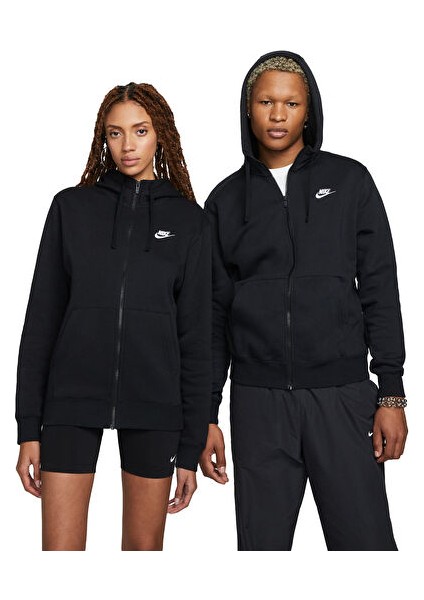 Club Hoodie Fz Bb Unisex Günlük Ceket BV2645-010 Siyah