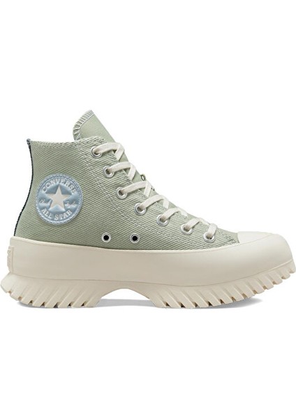 Chuck Taylor All Star Lugged 2.0 Platform Denim Fashion Kadın Platformlu Günlük Ayakkabı A03809C Yeşil