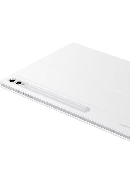 Samsung Galaxy Tab S9 Ultra ile Uyumlu Klavyeli Mousepadli Kılıf Beyaz Türkiye