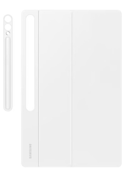 Samsung Galaxy Tab S9 Ultra ile Uyumlu Klavyeli Mousepadli Kılıf Beyaz Türkiye