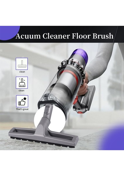 Dyson V6 DC35 DC45 D47 D49 DC52 DC58 DC59 DC62 DC63 Robot Süpürge Fırça Başlığı Aksesuarları Için Zemin Fırçası (Yurt Dışından)