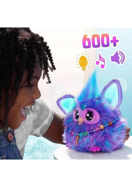 Furby Mor Sesli Interakti̇f Peluş - 20 cm