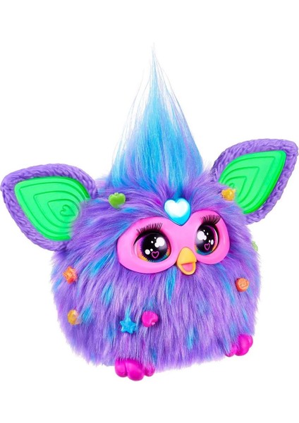 Furby Mor Sesli Interakti̇f Peluş - 20 cm