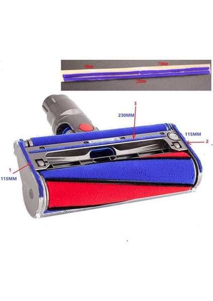 Dyson V6 V7 V8 V10 V11 Elektrikli Süpürge Için 8 Adet Yumuşak Peluş Şeritler Yumuşak Silindir Temizleme Başlığı Yedek Elektrikli Süpürge Aksesuarları (Yurt Dışından)