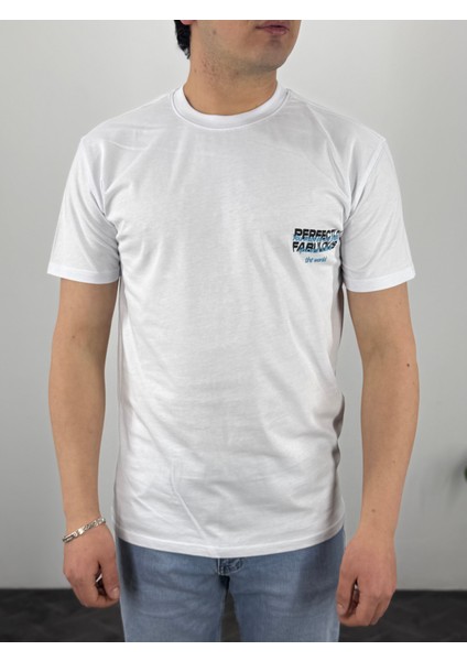 Regular Fit Slogan Baskılı Unisex T-Shirt