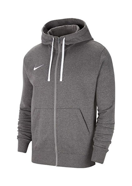 M Nk Flc PARK20 Fz Hoodie Erkek Futbol Ceketi CW6887-071 Gri