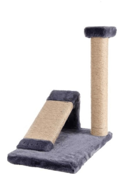 Rampalı Peluş Jut Ipli Kedi Tırmalama 25 x 35 x 40 cm Lacivert