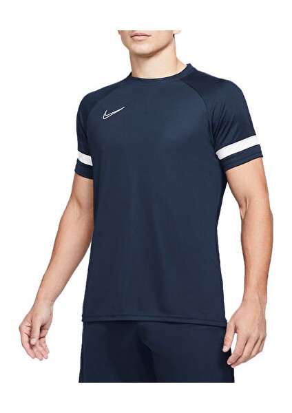 M Nk Df ACD21 Ss Erkek Futbol Antrenman Tişörtü CW6101-451 Lacivert