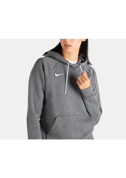 W Nk Flc Park20 Po Hoodie Kadın Futbol Sweatshirts Cw6957-071 Gri modelleri