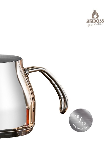 Paslanmaz Çelik 4 Parça Orta Boy Çaydanlık Takımı, dayanıklı ve şık tasarım fırsatları