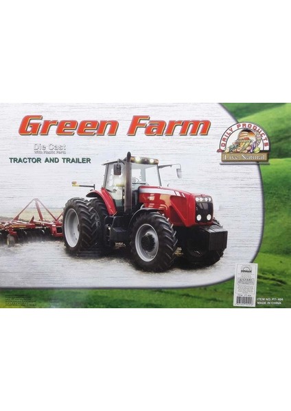 Green Farm Tarım Malzemeli Traktör Tır Hayvanlı Çiftlik Seti - 14 Parça
