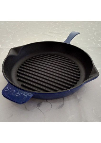 Döküm Izgara Tavası 28 cm Metal Saplı Mavi fiyatları