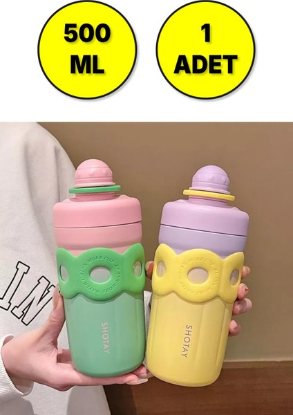 Shotay Donat Çelik Mug Suluk - 500 ml - 1 Adet