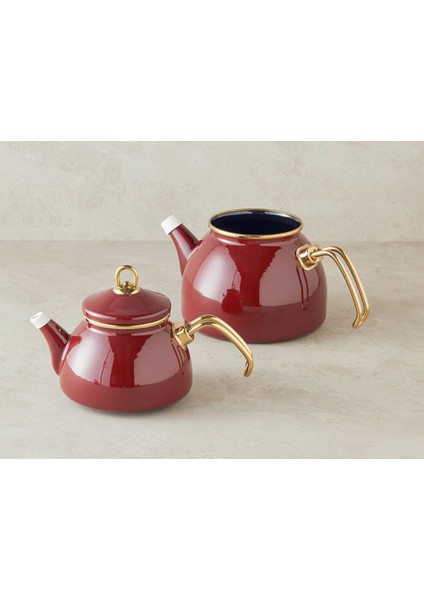 Bordo Emaye Çaydanlık, şık ve dayanıklı tasarım, 1,1 L hacim fiyatları