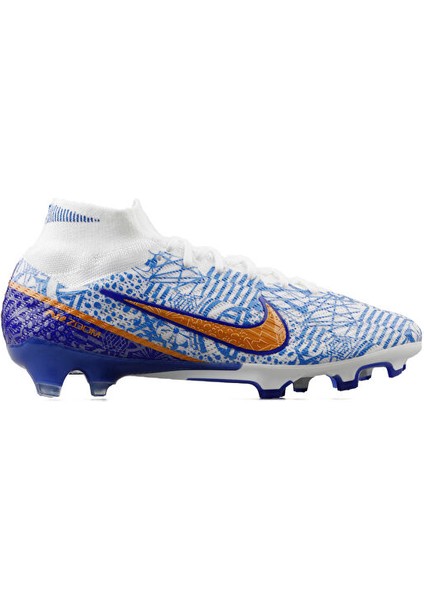 Zoom Mercurial Superfly 9 Elite Cr7 Fg Erkek Çim Zemin Kramponu DQ5293-182 Beyaz