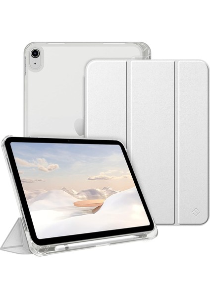 Apple iPad A16 11. Nesil 2025 Uyumlu Kılıf Akıllı Smart Uyku Modlu Pen Kalem Bölmeli Standlı A3354 A3355