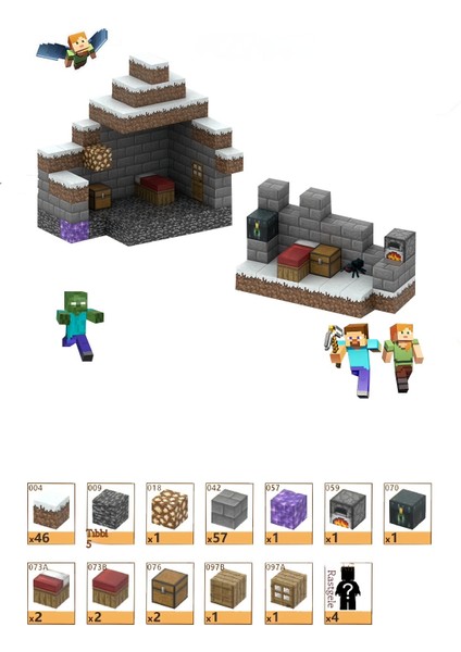 150PCS Mc Minecraft Manyetik Yapı Taşları Çocuk Eğitim Küpü Montaj Yapı Taşları Oyuncak Hediyeler (Yurt Dışından)
