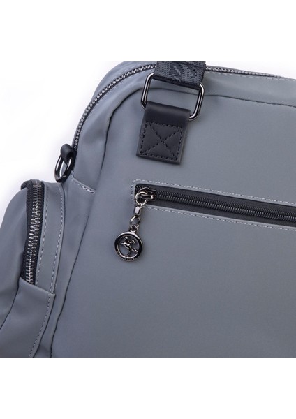 Çok Gözlü Orta Boy Omuz ve Çapraz Çanta Gri Siyah Buzzy fiyatları