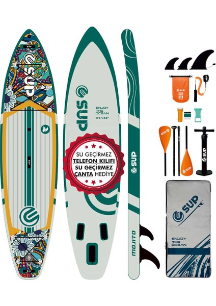 Suplimanı 350X81X15 Supboard Paddle Board Şişme Sörf Tahtası Tam Set Sup Board
