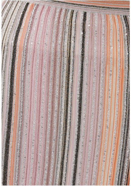 Simli Triko Maxi Etek - Pembe fırsatları