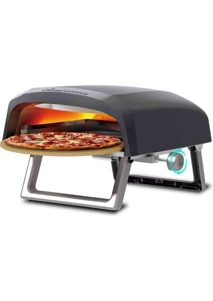 Napoli Taşınabilir Gazlı Pizza Fırını 500°C’YE Kadar Isı 60 Saniyede Pizza Taşıma Çantalı