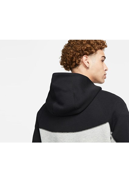 M Nk Tch Flc Fz Wr Hoodie Erkek Günlük Ceket FB7921-064 Gri indirimleri