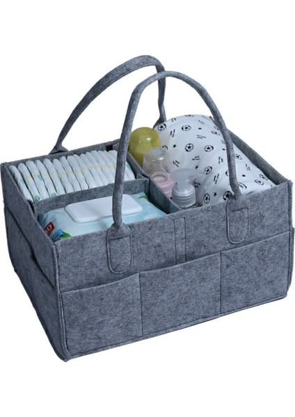 Keçe Anne Bebek Bakım Çantası Düzenleyici Organizer Büyük Boy fırsatları
