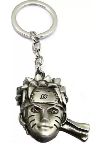 Naruto 3D Büst Figür Metal Anahtarlık - Gümüş Renk - 1 Adet indirimleri