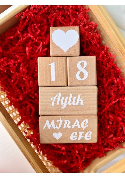 Isimli Bebek Anı Küpü 2li Set Beyaz
