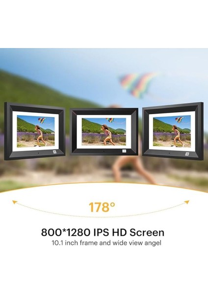 10.1 Inç Wifi Dijital Fotoğraf Çerçevesi - Hd IPS Dokunmatik Ekran, Otomatik Döndürme modelleri